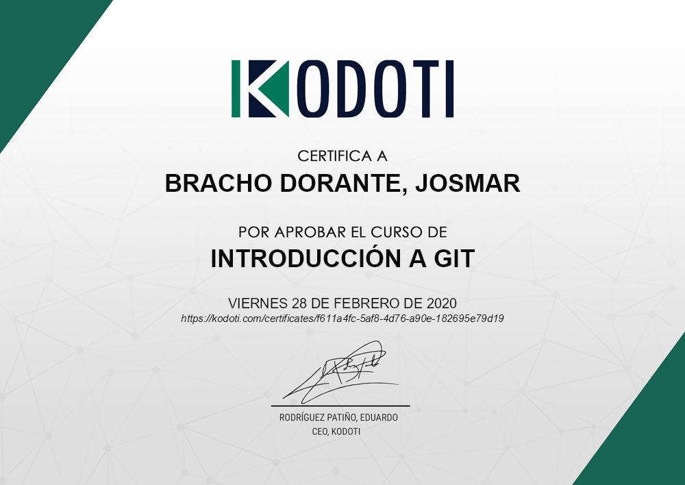 Certificado Gig-GitHub